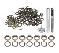 QUARKZMAN 100Pcs Kit d'Outils pour Œillets en Cuivre Couleur Bronze