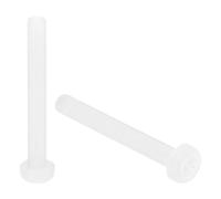QUARKZMAN 100Pcs M3 x 25mm Fileté Nylon Phillips Cruciforme Cylindrique Tête cylindrique Machine Vis Boulons Blanc