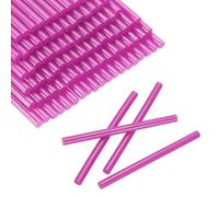 QUARKZMAN 100pcs Mini Bâtons De Colle 0.3"x3.9" Bâtons Pour Pistolet À Colle Chaude Haute Adhésion Bandes Adhésives À Fusion Pour DIY Artisanat Scellage Réparation Décoration De Fête, Rose
