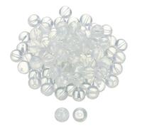 QUARKZMAN 100pcs Perles En Pierre Naturelle 10mm Opale Ronde Gemme Pierre Perles En Vrac Réelles Véritables Lisses Boules Perle Pour Fabrication Bracelets Colliers Boucles D'oreilles DIY