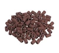 QUARKZMAN 100pcs Ponçage Tambours 1/4 pouce Mini Ponçage Manchons 320 Grain Ponçage Bandes pour Tambour Ponceuse Rotative Outils