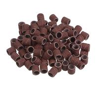 QUARKZMAN 100pcs Ponçage Tambours 3/8 pouce Mini Ponçage Manchons 80 Grain Ponçage Bandes pour Tambour Ponceuse Rotative Outils