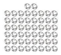 QUARKZMAN 100pcs Rondelle Cuvette 4.8 x 13.5 x 2.5mm 304 Inox Acier Fraisée Matériel pour Ménage Réparation, [Argenté]