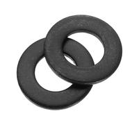 QUARKZMAN 100Pcs Rondelles Plates M8, Acier Au Carbone 8.4mm DI x 16mm DE x 1.6mm Epaisseur Pour Boulon Vis, Usines Réparation, s, Magasins Et Construction Extérieure, Noir