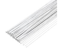 QUARKZMAN 100pcs Tiges De Fil Floral Blanc Flexible 0.9mm 20 Gauge