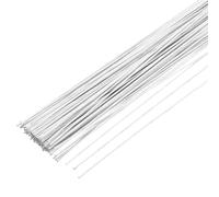 QUARKZMAN 100pcs Tiges De Fil Floral Blanc Souple 0.7mm 22 Gauge Fil De Fleuriste Pour Fabrication De Fleurs Artificielles Artisanat Fournitures Pour Couronnes