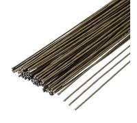 QUARKZMAN 100pcs Tiges de Fil Floral Marron Flexibles 1.2mm 16 Gauge Fil de Fleuriste pour Création de Fleurs Artificelles Fournitures pour Couronnes
