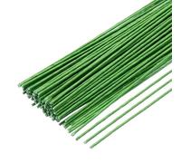 QUARKZMAN 100pcs Tiges De Fil Floral Vert Flexible 1.2mm 16 Gauge