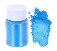 QUARKZMAN 10g/0.35oz Poudre De Mica Cosmétique Grade, 600 Mesh Poudre De Mica Naturel Résine Époxy Pigments Poudres Pour Résine De Moulage, Colorant Pour Bougie, Bleu Ciel Profond