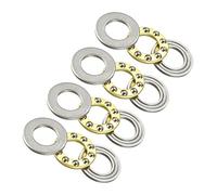 QUARKZMAN 10mm x 18mm x 5.5mm Miniature Poussée Bille Roulements x 4PCS Chrome Acier Butée Bille Roulements pour Ascenseurs et Moule Production