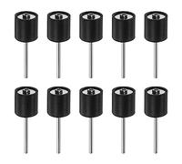 QUARKZMAN 10pcs 1/2 pouce Ponçage Tambour Caoutchouc Mandrins 2.35mm Tige Ponçage Manchon Support pour Tambour Ponceuse Rotative Broyeur