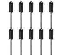 QUARKZMAN 10pcs 1/4 pouce Ponçage Tambour Caoutchouc Mandrins 2.35mm Tige Ponçage Manchon Support pour Tambour Ponceuse Rotative Broyeur