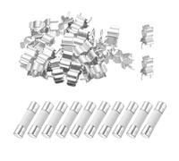 QUARKZMAN 10Pcs 1.5A 250V Fusible Céramique Rapide, 1.5Amp Cartouche Fusibles Rapides 5x20mm Avec 20Pcs Pinces