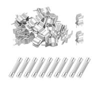 QUARKZMAN 10pcs 2A 250V Fusible Céramique Rapide, Fusibles Cartouche 2Amp Rapide 6x30mm Avec 20pcs Pinces