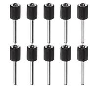 QUARKZMAN 10pcs 3/8 pouce Ponçage Tambour Caoutchouc Mandrins 1/8 pouce Tige Ponçage Manchon Support pour Tambour Ponceuse Rotatif Meuleuse