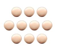 QUARKZMAN 10Pcs 36L Boutons Métal Ronds 23mm Boutons Plats à Tige en Alliage de Zinc pour la Couture, la Décoration de Vêtements et les Accessoires de Bricolage, Doré