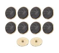 QUARKZMAN 10Pcs 40L Bouton Résine Noir Rond à Motif Flèche 25mm 1" | Bouton Métal à Motif, pour la Couture les Vêtements et les Loisirs Créatifs