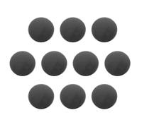 QUARKZMAN 10Pcs 40L Boutons Métal Ronds 25mm Boutons Plats à Tige en Alliage de Zinc pour la Couture, la Décoration de Vêtements et les Accessoires de Bricolage, Noir Uni