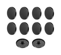 QUARKZMAN 10pcs 48L Boutons Ronds Plats Métalliques 30mm Alliage Tige Bouton de Remplacement pour Hommes Femmes Coste Manteau Laine Chemise Pantalon Couture Artisanat, Noir Mat