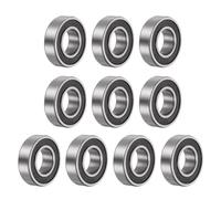 QUARKZMAN 10Pcs 6003-2Rs Roulements à Billes à Gorge Profonde, Acier Au Chrome Z2 à Double Étanchéité en Caoutchouc, 17mm X 35mm X 10mm