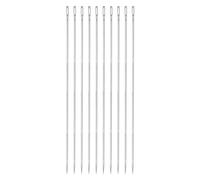 QUARKZMAN 10Pcs Aiguilles d'Ameublement de 10 pouces avec Gros Chas en Acier Inoxydable pour la Couture à la Main de Cuir, Tapisserie, Broderie, Capitonnage, Sangles et Tapis