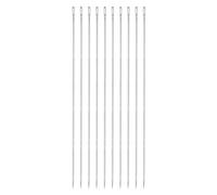 QUARKZMAN 10Pcs Aiguilles d'Ameublement de 12 pouces, Grandes Aiguilles à Coudre à Œil, en Acier Inoxydable, Droites, pour la Couture à la Main à la Maison, le Cuir, la Tapisserie