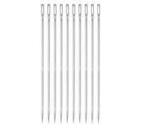 QUARKZMAN 10Pcs Aiguilles d'Ameublement de 6 pouces avec Gros Chas en Acier Inoxydable pour la Couture à la Main de Cuir, Tapisserie, Broderie, Capitonnage, Sangles et Tapis