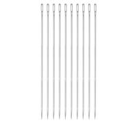 QUARKZMAN 10Pcs Aiguilles d'Ameublement de 8 pouces avec Gros Chas en Acier Inoxydable pour la Couture à la Main de Cuir, Tapisserie, Broderie, Capitonnage, Sangles et Tapis
