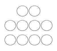 QUARKZMAN 10Pcs AS-158 O-Rings, EPDM O-Rings 4-3/4" ID, 5-7/32" OD, 3/32" Width Joints En Caoutchouc Pour Joints D'Étanchéité De Tuyauterie D'Eau Raccords D'Eau Éviers (70 Duromètre, Noir)
