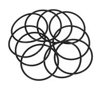 QUARKZMAN 10Pcs AS-233 Joints toriques, Joints toriques en caoutchouc nitrile 2-7/8" ID, 3-1/8" OD, 1/8" Epaisseur Joint d'étanchéité rond pour réparation d'étanchéité(70 Duromètre, Noir)