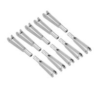 QUARKZMAN 10Pcs Attache Rapide en Métal M2 Filetage Acier Clevis Clip de Verrouillage pour Modèles d'Avions, Voitures et Hélicoptères Rc, Remplacements, 2mm x 25mm