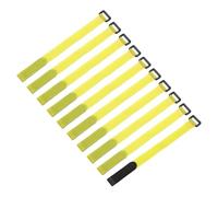 QUARKZMAN 10Pcs Attaches De Batterie Reutilisables, 0.8x12" Nylon Jaune Multifonction Attache De Batterie Reglable Sangle De Serrage Crochet Et Boucle Fixation Pour Quadcopter