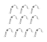 QUARKZMAN 10Pcs Attaches De Tuyau Rigides, 65mm(2.56") 201 Acier Inoxydable 2 Trous Support En U Fixation De Tuyau Pour Fixer Tuyau Câble