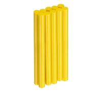 QUARKZMAN 10pcs Bâtons De Colle À Chaud 11mm x 150mm Long EVA Mini Bâtonnets De Colle À Fusion Pour Pistolet À Colle À Chaud Bois Plastique Verre Fleurs Tissus Mousse, Jaune
