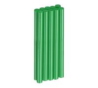 QUARKZMAN 10Pcs Bâtons De Colle Chaude 11mm x 150mm Long EVA Mini Bâtons De Colle ThermoFusible Pour Pistolet À Colle Chaude Bois Plastique Verre Fleurs Tissus Mousse, Vert Foncé