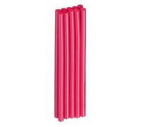 QUARKZMAN 10pcs Bâtons De Colle Chaude 7mm x 150mm Long EVA Mini Bâtons De Colle ThermoFusible Pour Pistolet À Colle Chaude Bois Plastique Verre Fleurs Tissus Mousse, Rose Rouge