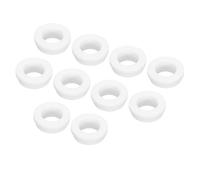 QUARKZMAN 10Pcs Bouchon à Œillet en Caoutchouc de Silicone à Pression Diamètre de Monture 15mm ID 11mm Largeur de Rainure Étroite 2mm Manchons Anti-Rayures pour Câbles de Boîtiers Blanc