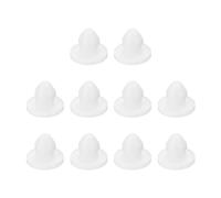 QUARKZMAN 10Pcs Bouchon de Trou 3/16" (4,2 mm) Bouchons de Bouton Adaptés pour Un Trou de 4 mm, Bouchon de Tube de Trou de Verrouillage à Encliqueter en Silicone Étanche de Tube, Blanc