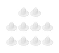 QUARKZMAN 10Pcs Bouchon de Trou 3/16" (4mm) Bouchons de Bouton Adaptés pour Un Trou de 4mm, Bouchon de Tube de Trou de Verrouillage à Enclenchement en Silicone Bouchon Tube Étanche, Blanc