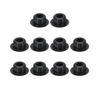 QUARKZMAN 10Pcs Bouchon de Trou 3/8" (9mm) Bouchons de Bouton Adaptés pour Un Trou de 8,5mm, Bouchon de Tube de Trou de Verrouillage à Pression en Silicone Bouchon de Tube Étanche, Noir