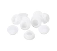 QUARKZMAN 10Pcs Bouchon de Trou en Silicone, Bouchons à Verrouillage Rond en Caoutchouc pour Trou de 18-19mm Bouchons de Trou Étanches pour Tube Métallique, Embouts Meubles, Translucide