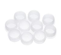 QUARKZMAN 10Pcs Bouchons de Sel en Plastique PE pour Shaker de 8/9 Pouces, Bouchon de Remplacement Transparent pour Bouteilles Réutilisable, Capuchon en Plastique Rond Clair pour Bouteilles