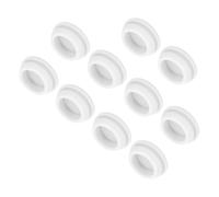 QUARKZMAN 10pcs Bouchons de Trou de Verrouillage en Silicone, Diamètre de Montage 22mm Rainure Étroite Largeur 2,5mm Joint de Panneau Rond Bouchons d'Étanchéité Étanches Blanc