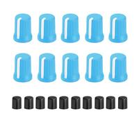 QUARKZMAN 10Pcs Boutons potentiomètre pour Arbre en D Bleu Clair Blanc