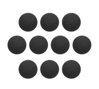QUARKZMAN 10pcs Boutons Recouverts De Tissu 15mm De Diamètre Boutons Ronds À Tige Métallique de Couture De Remplacement Pour Décoration De Vêtements Accessoires DIY, Noir