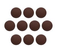 QUARKZMAN 10pcs Boutons Ronds Recouverts De Tissu De 20mm De Diamètre Avec Tige Métallique Pour Remplacement De Couture Boutons Pour Décoration De Vêtements Accessoires DIY, Marron Foncé