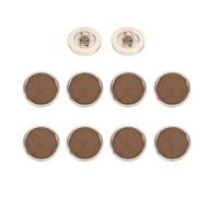 QUARKZMAN 10Pcs Boutons Vintage En Résine, 18mm / 0.71 Boutons Ronds Mode Accessoires Polyvalents De Couture Pour Blazer Vêtements Uniforme Veste Manteau DIY Vêtement, Marron Foncé