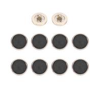 QUARKZMAN 10Pcs Boutons Vintage En Résine, 18mm / 0.71 Boutons Ronds Mode Accessoires Polyvalents De Couture Pour Blazer Vêtements Uniforme Veste Manteau DIY Vêtement, Black