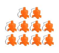QUARKZMAN 10Pcs Buse De A 65 Degrés Avec Clip, Arroseur Irrigation Ajustable Buse A Cône Plat Pour Tuyau De 25mm/1" Pour Lavage De Voiture, 0.56 Mètres Cubes Par Heure