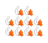 QUARKZMAN 10Pcs Buse De A 65 Degrés Avec Clip, Buse D'Irrigation Arroseur Réglable A Cône Plat Pour Tuyau De 63mm/2.5" Pour Lavage De Voiture, 0.56 Mètres Cubes Par Heure